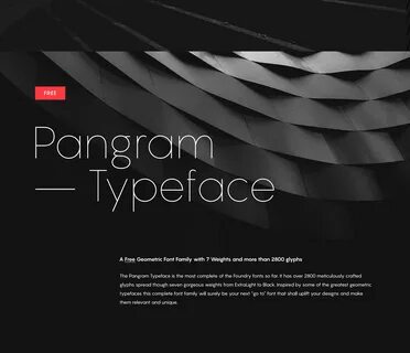 Pangram sans