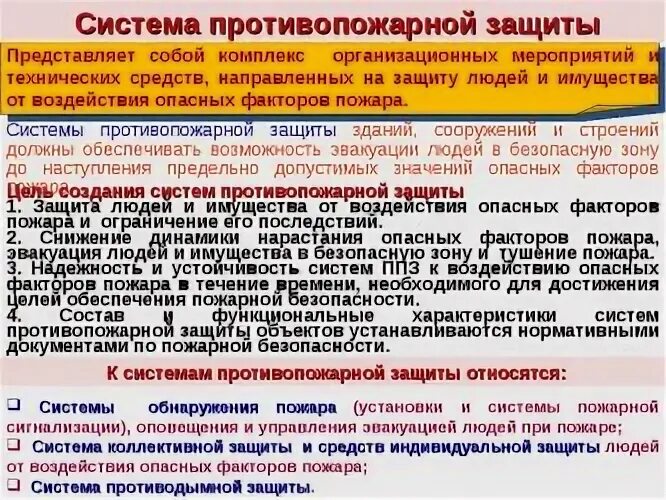 Система пожарной безопасности объекта защиты. Системы противопожарной защиты. Системы проттивпожарнойзащиты. Система противопожарной защиты включает в себя. Что относится к системам противопожарной защиты.