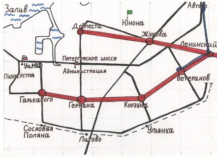 Электричка сосновая поляна