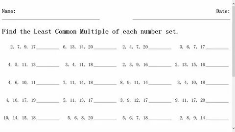 Least common