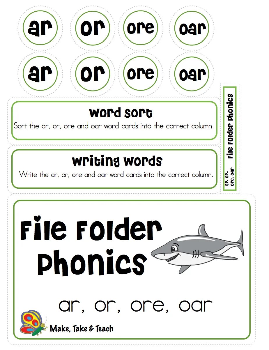Sort and write. Ore phonics. or ore phonics. ar or phonics. phonics word sorting.