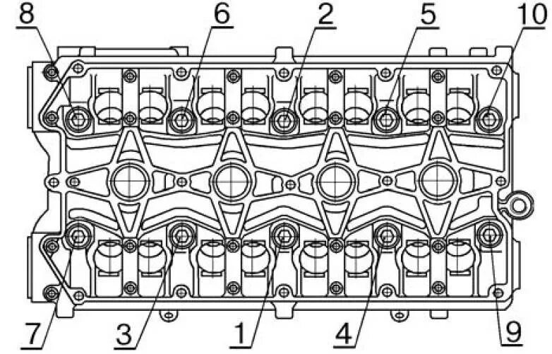 Затяжка постели распредвала 16 клапанов. Схема затяжки болтов ГБЦ 2109. Порядок протяжки ГБЦ ВАЗ 2108. Протяжка головки ГБЦ ВАЗ 2109. Порядок затяжки ГБЦ ВАЗ 16кл.