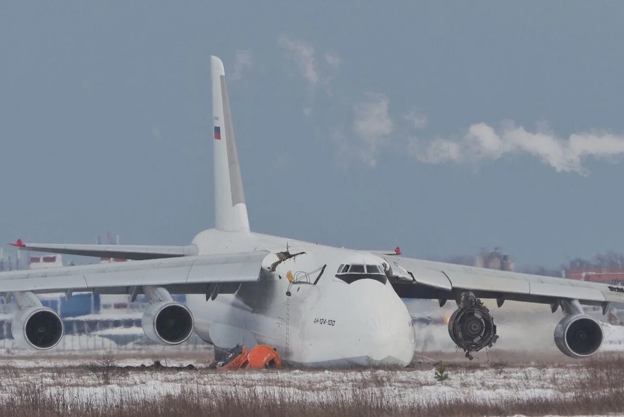 Первый полет ан 124 собранный в ульяновске