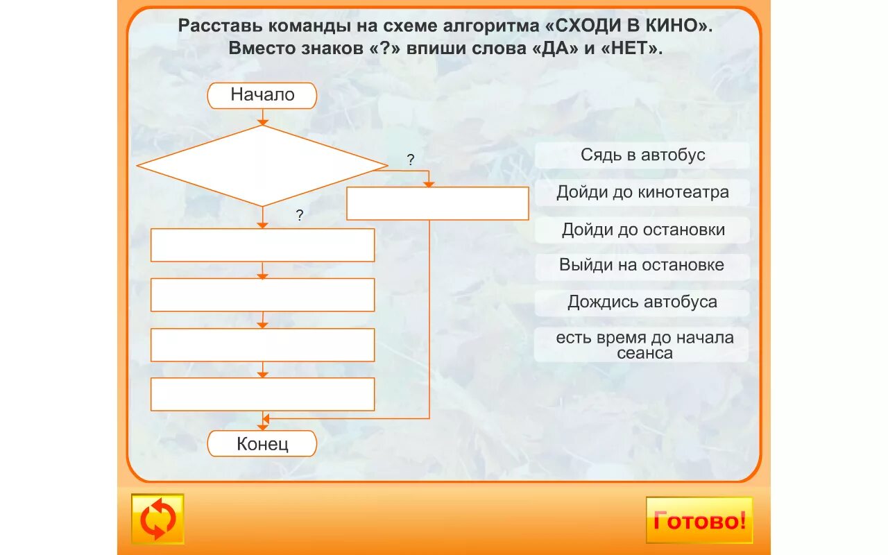 Расставьте действия в нужном порядке алгоритм. Команды алгоритма. Алгоритм полей цветок.