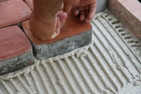 Тротуарная плитка на клею