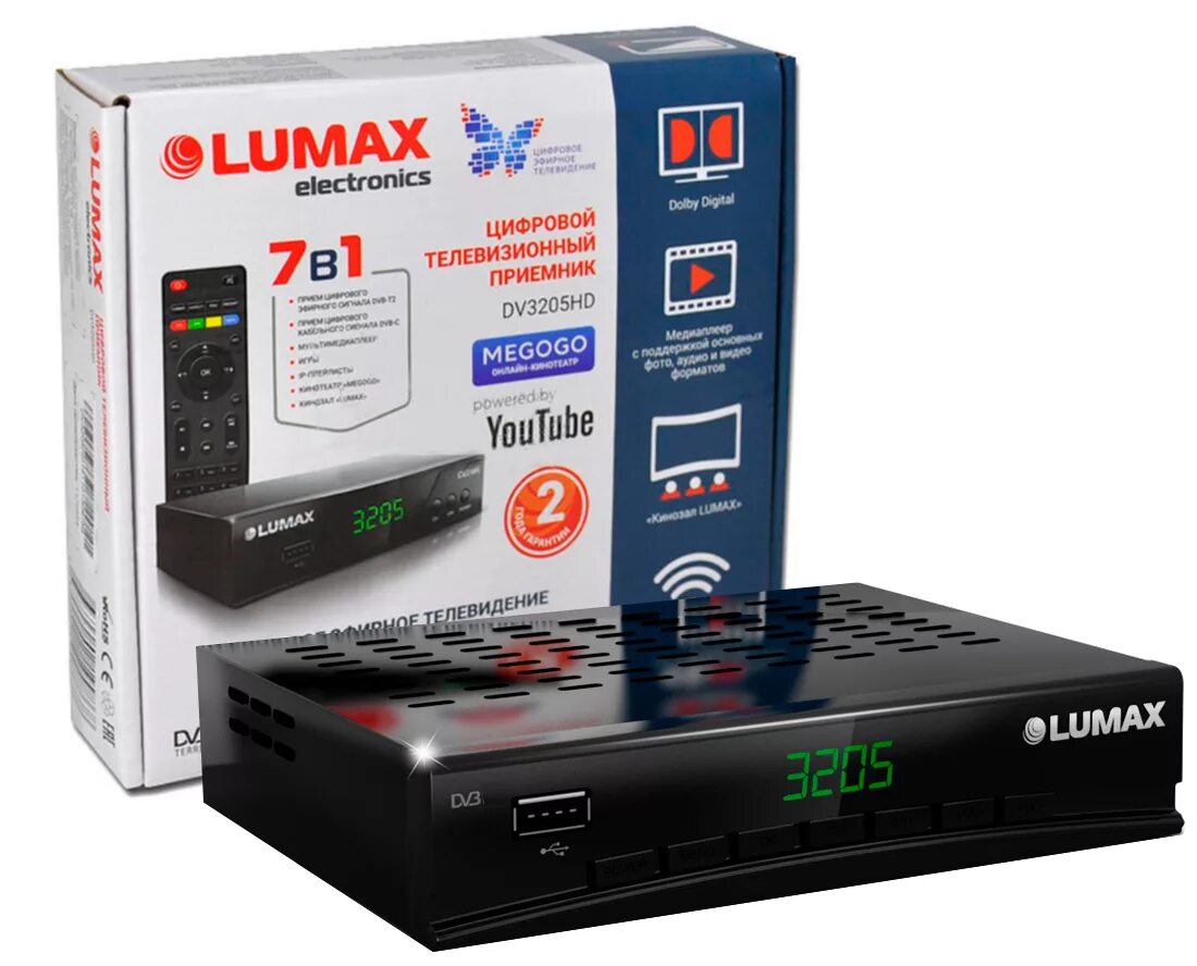 2 канал приставки. Lumax dv3205hd. TV-тюнер Lumax DV-3205hd. Приставка Люмакс DVB-t2. ТВ приставка DVB t2 Lumax.