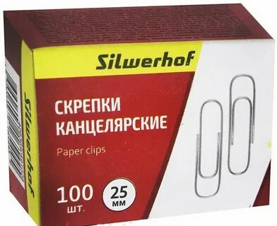 Скрепки канцелярские 28 мм