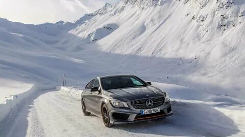Зимний mercedes