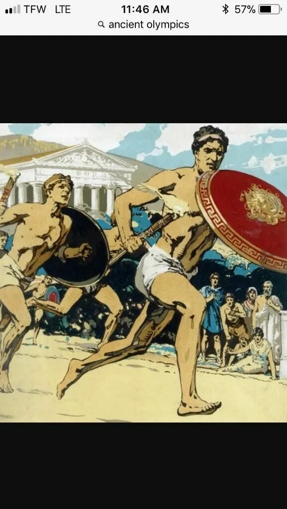 The games in ancient times