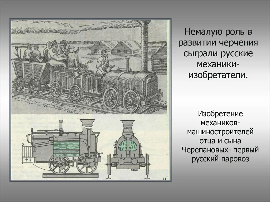 Не было история развития. Первый паровоз Черепановы чертеж. Чертеж первого паровоза Черепановых. Паровоз Черепановых чертежи. История инженерной графики.