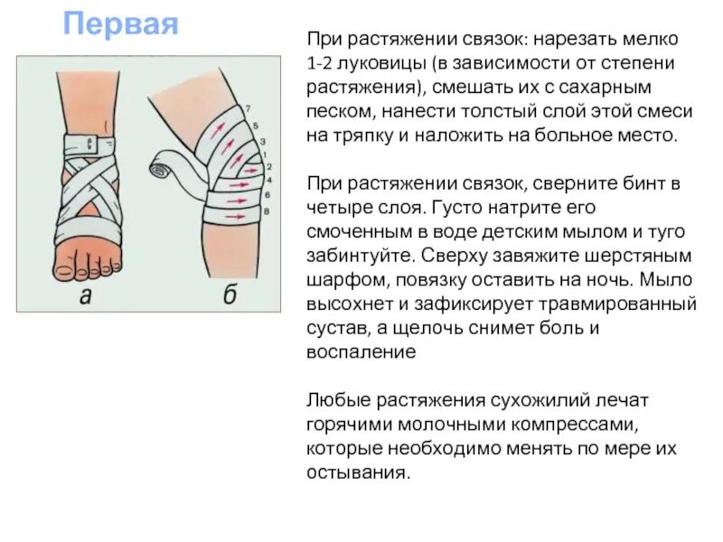 Первая при растяжении связок. Первая степень растяжения связок. Что делать при растяжении связок.