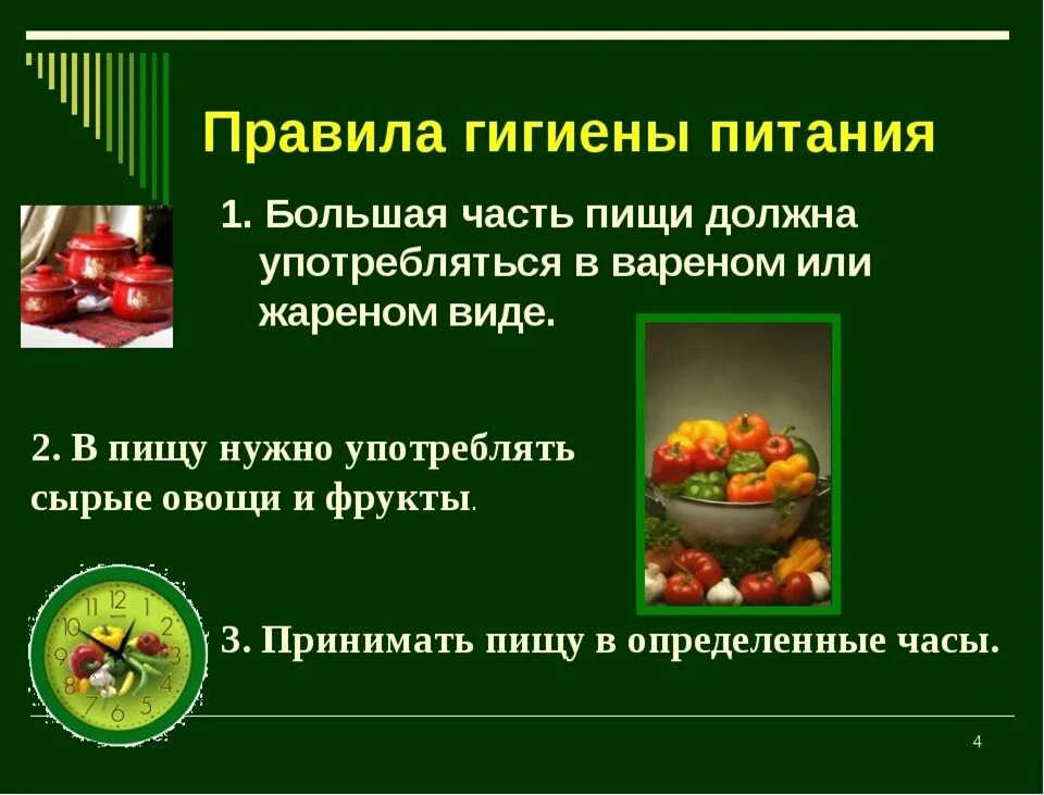 Гигиеническое правило питания