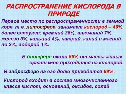 Кислород в земной коре