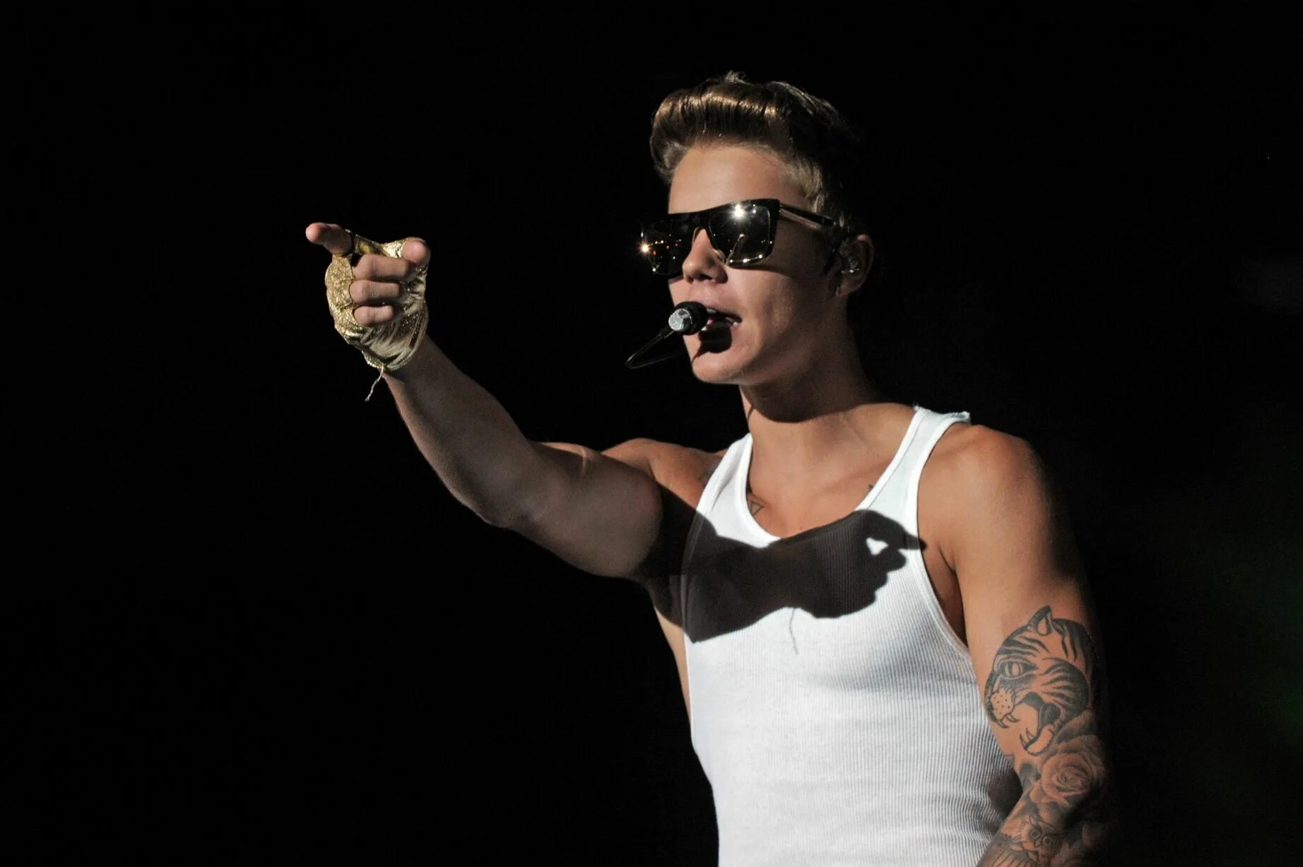 During the performance