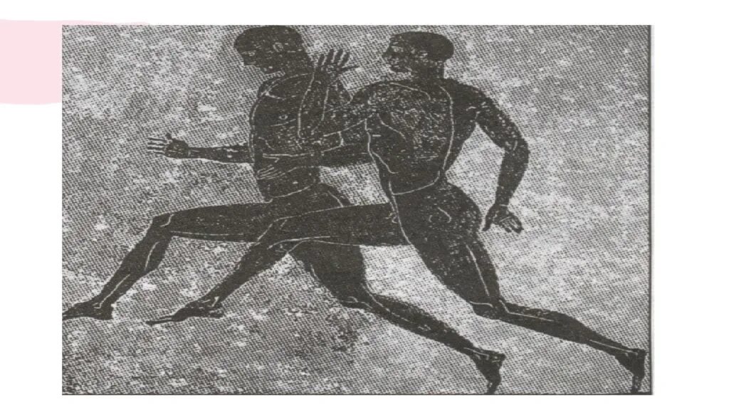 Легкая атлетика в древней Греции. Бег на короткие дистанции древняя Греция. Бег в древней Греции на Олимпийских играх. Древнегреция лёгкая атлетика.