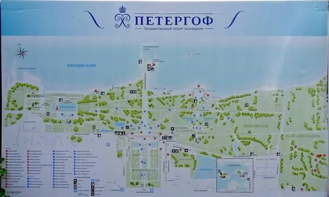 Карта петергофа нижний