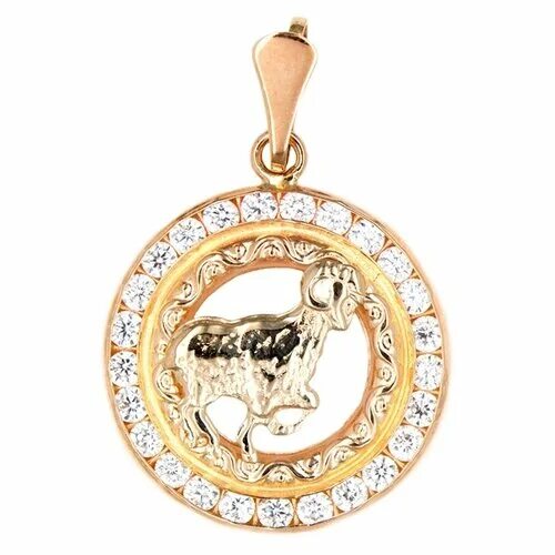 золотой кулон овен. золотой кулон знак зодиака овен. подвеска золотая 01р660453. подвеска овен. подвеска овен.