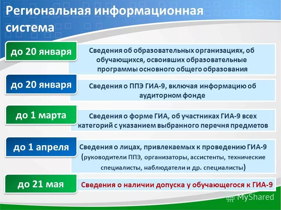 Главная информация образования