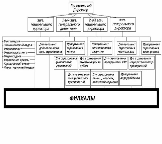 Отдел страховой компании. Организационная структура страховой компании схема. Схема структуры страховой организации. Организационная структура страховой компании росгосстрах.