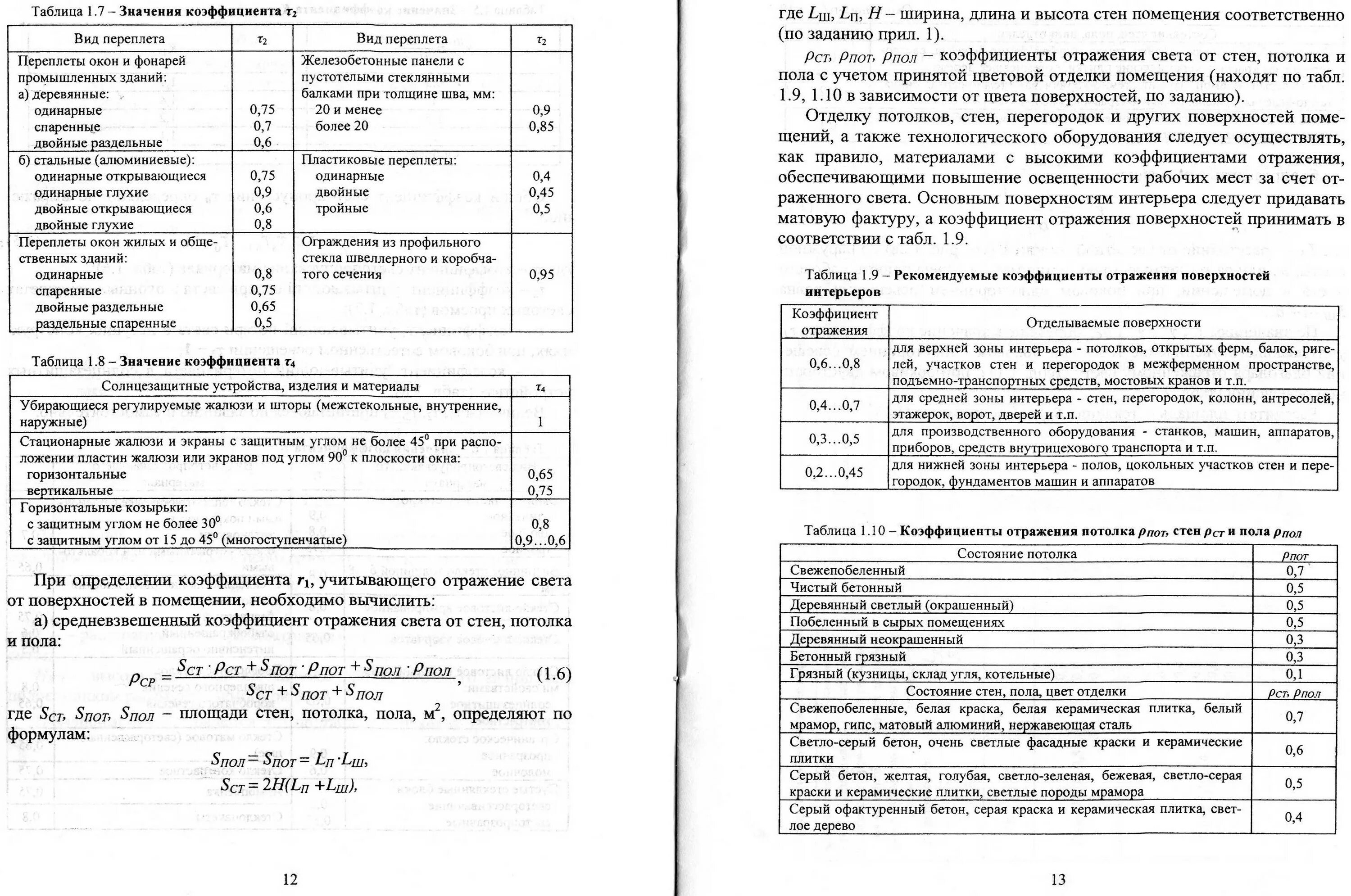 Коэффициенты отражения цветов. Коэффициент отражения пола стен потолка. средневзвешенный коэффициент отражения потолка стен и пола. коэффициенты отражения потолка стен и пола таблица. средневзвешенный коэффициент отражения площади потолка стен и пола.