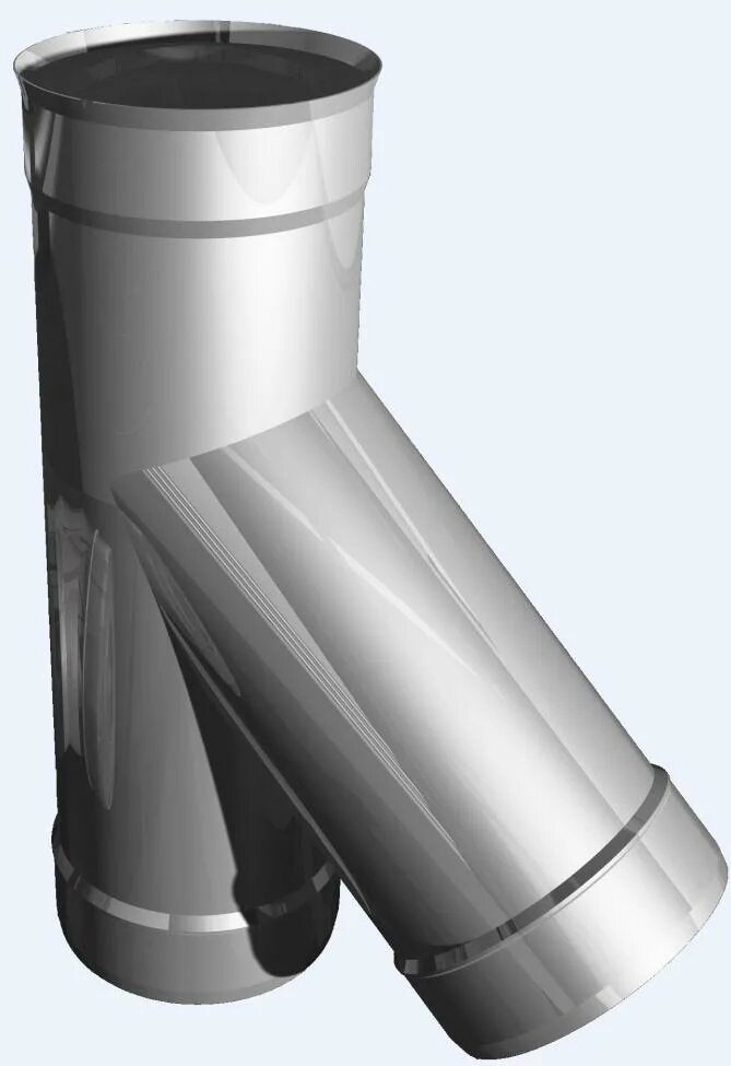 Тройник-сэндвич 45° d150/220мм 1,0мм/0,5мм aisi430/. Сэндвич тройник 45 нерж.d 150/230. Тройник 135 градусов дымоход 80/125. Тройник раструб 135гр ф150 нерж 0,5 мм.