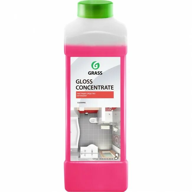 Блеск средство для мытья. Средство для мытья сантехники 1л grass Gloss Concentrate 125322. Универсальное моющее средство grass Gloss Concentrate 1. Концентрированное чистящее средство "Gloss Concentrate". Grass Gloss Concentrate 5 л.