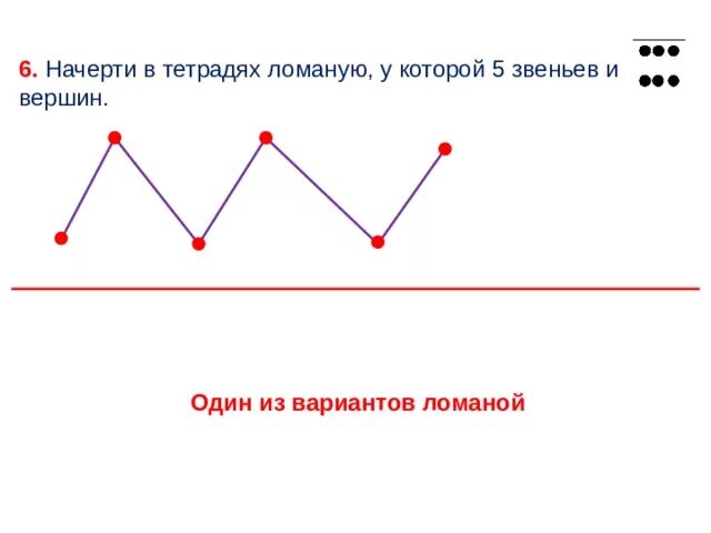 Начерти ломаную состоящую из трех. Начерти ломаную из пяти звеньев. начертить ломаную линию из 5 звеньев. начерти ломаную у которой 5 звеньев и 6 вершин. ломаная из пяти звеньев 1 класс.