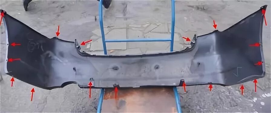 Как снять передний и задний бампер Mitsubishi 3000GT