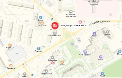 Карта одинцово маршала бирюзова