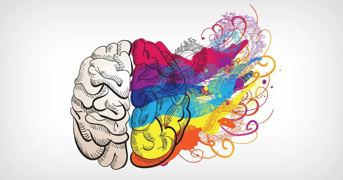 Креативное мышление. Разноцветный мозг. Творческий мозг. Креативность мозг.