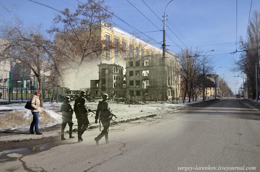 Время вол. Волгоград 1942. Сталинград 1942-43. Волгоград сейчас и до войны.