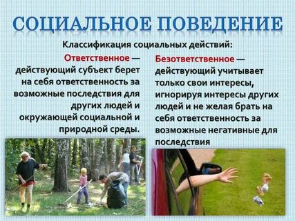 Социально ответственное поведение личности