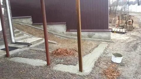 Заливка столбов для забора бетоном