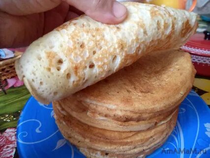 Блины на опаре с сухими дрожжами
