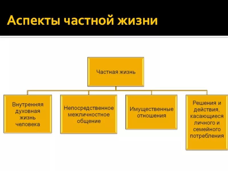 Частная жизнь термин