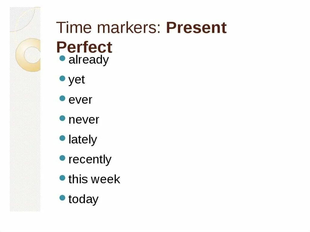 Present perfect маркеры. Тайм маркеры present perfect. Present perfect маркеры времени. Маркеры паст Симпл и презент Перфект. Спутники present perfect