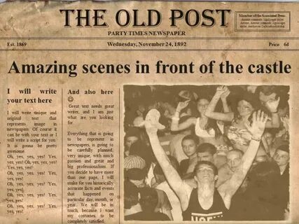 Old newspaper