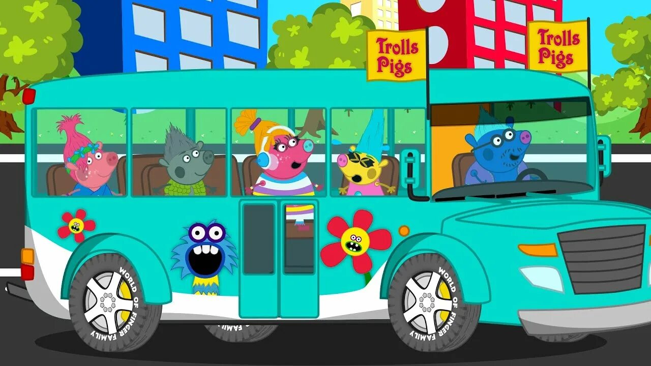 Включи wheels on the bus go round. Включи wheels on the bus go round