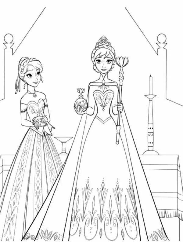 Эльза раскраска распечатать формат а4 Pin von Nora Demeter auf Coloring picture Kostenlose ausmalbilder, Weihnachtsdek
