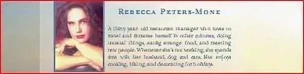 Rebecca peters