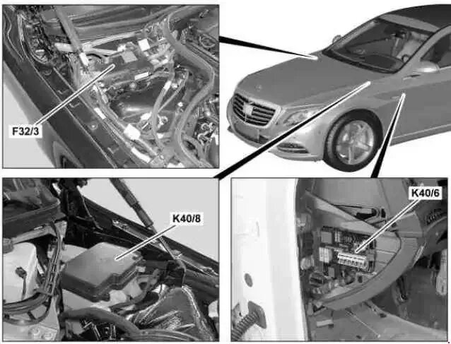 Где находится блок pts мерседес w205 Замена заднего блока SAM Mercedes-Benz C-class (W203), 3 л, 2006 года своими р