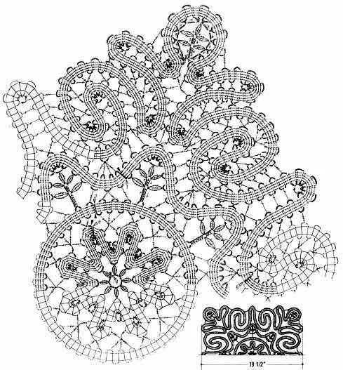 Кружевная салфетка. / Вязание крючком / Вязание крючком. Ваши работы Lace doilie