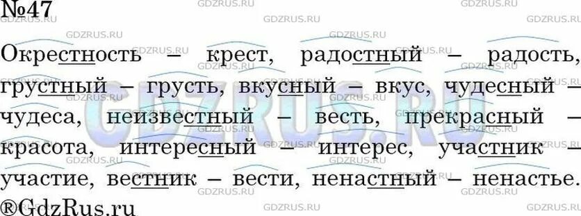 Родной русский язык упр 47