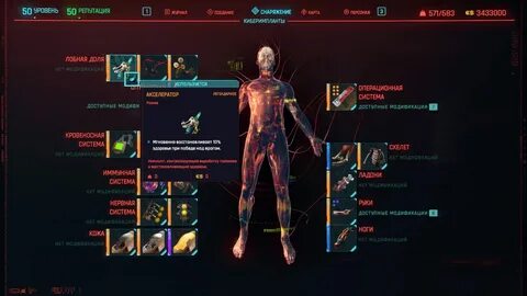 Cyberpunk 2077 2.0 импланты