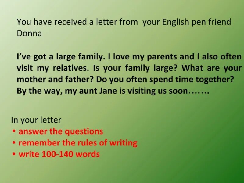 My friend is a write. From в письме. you have received a letter from your english. letter to a pen friend егэ. задание. you have received a letter from your.