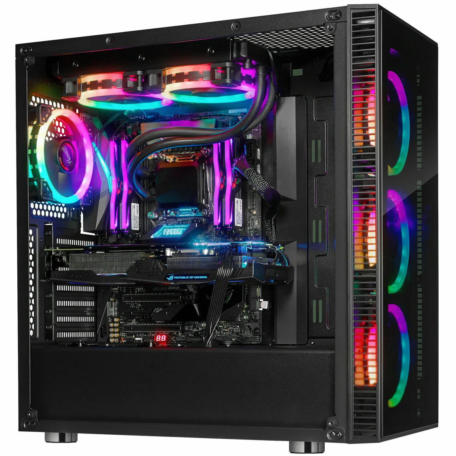 Ргб корпус для пк. Corsair vengeance pc case. Rgb computer. Подсветка msi mystic light. Rgb лента для пк.