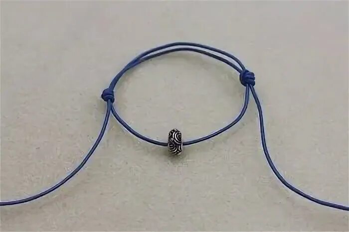 How to tie a single sliding knot for bracelets and necklaces Bracelet knots, Kno