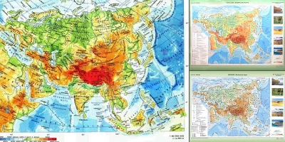 физическая карта евразии