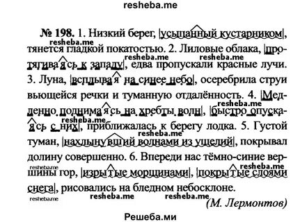 Русский язык пятый класс упражнение 198