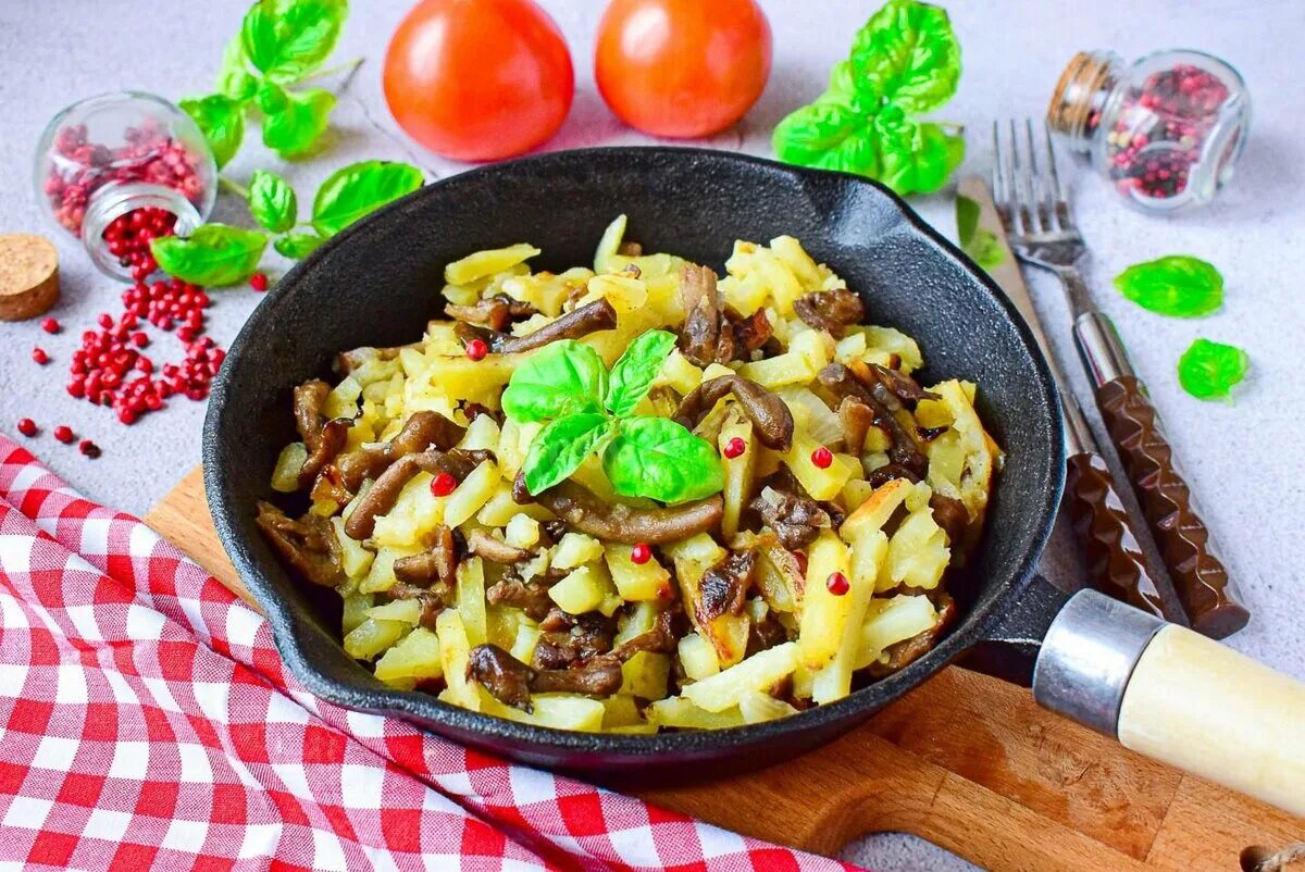Рецепт как готовить картошку с грибами